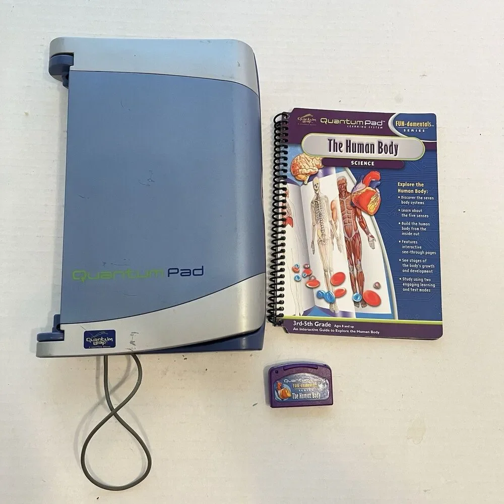 Leap Frog Leap Pad Learning System Human Body Book and Cartridge Tested READ